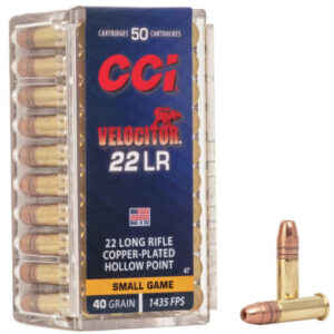 CCI Velocitor Ammunition 22 Long Rifle