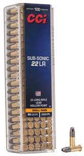 22LR Subsonic Ammo